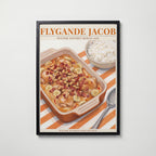 Flygande Jacob Poster – svart ram