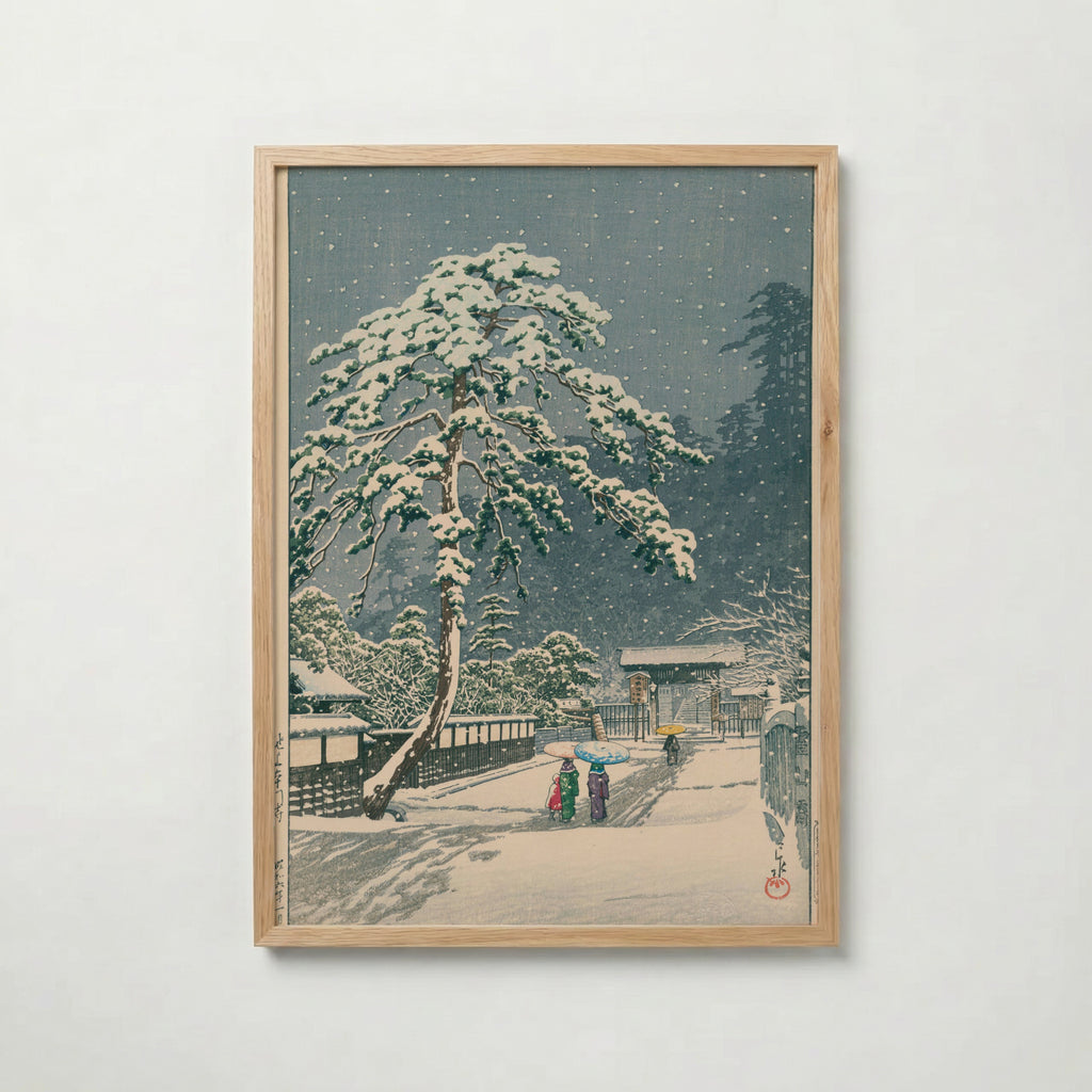 Hasui Kawase Honmon-ji Temple in Ikegami 1931 Poster – ekram