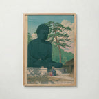Hasui Kawase The Great Buddha Kamakura 1930 Poster – ekram