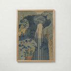 Katsushika Hokusai Amida Falls 1834 Poster – ekram