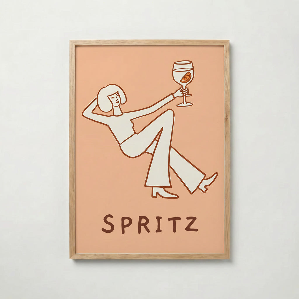 Peach Spritz Lounge Poster – ekram