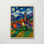 Wassily Kandinsky Village in Murnau Poster – ekram