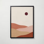 Desert Dawn Poster – svart ram