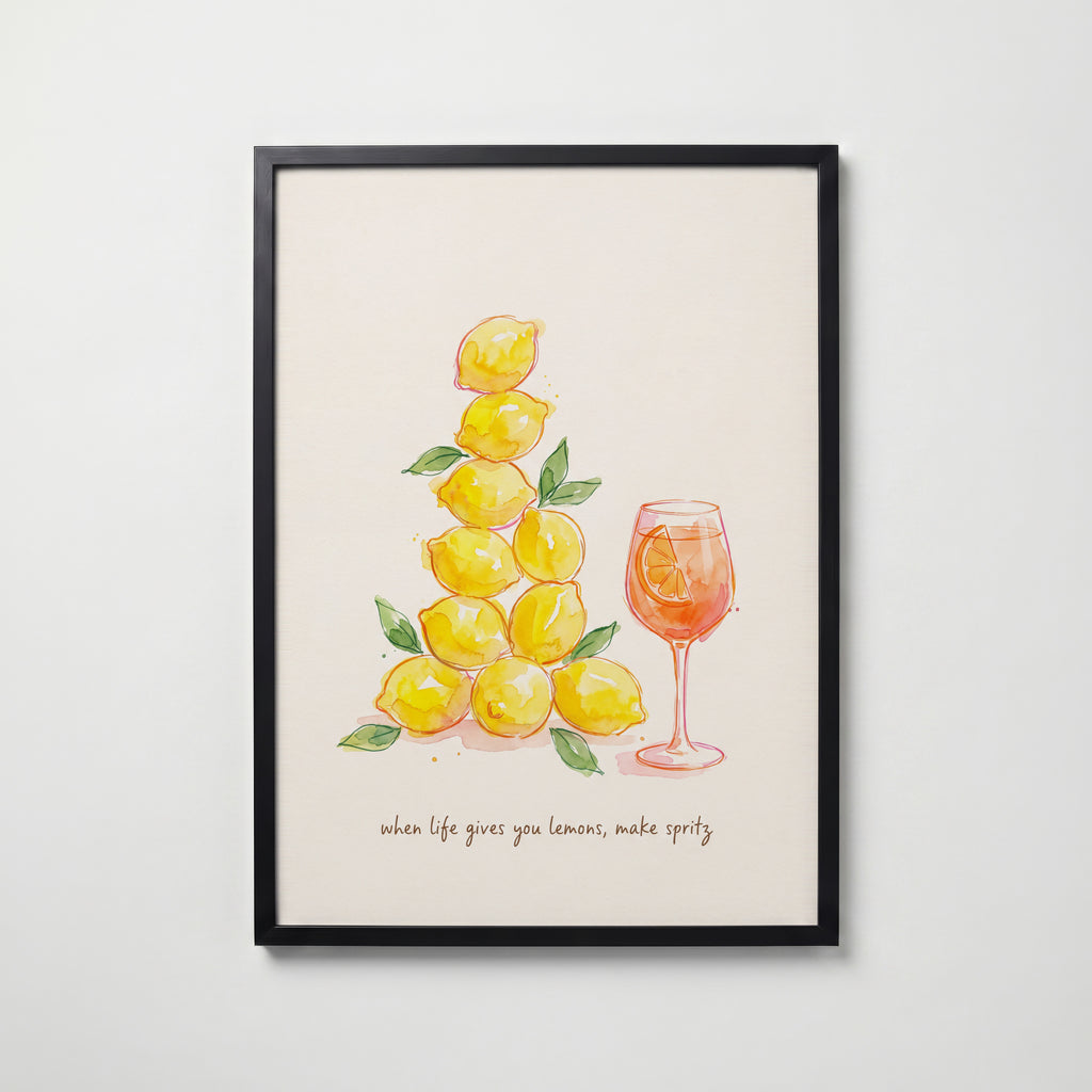 Make Spritz Poster – svart ram
