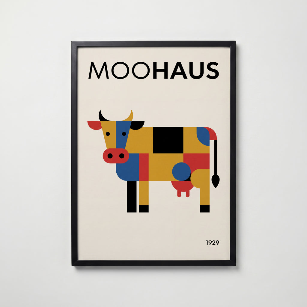 Moohaus Poster – svart ram