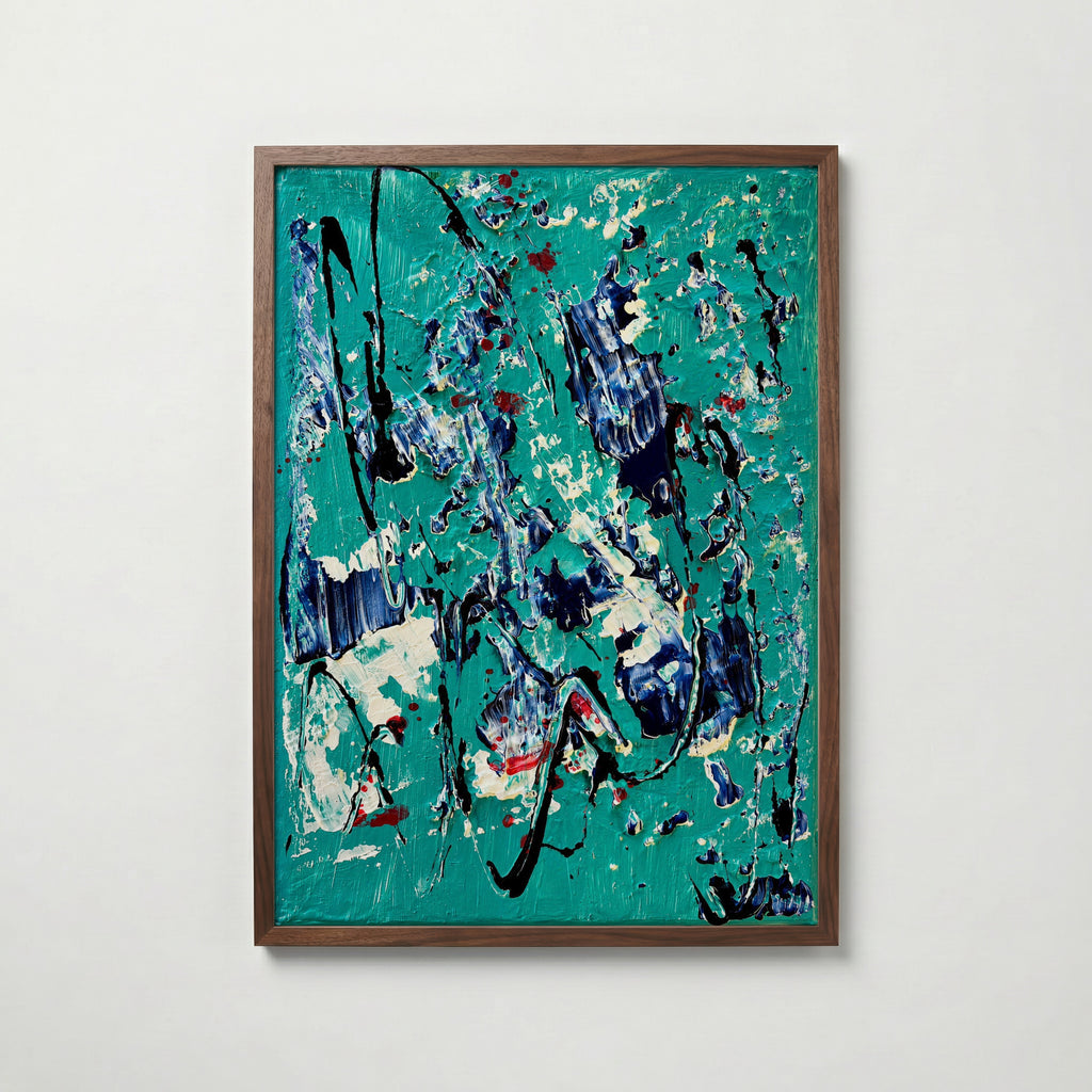 Sonia Tondkar Turkos Rytm Poster – valnötsram
