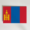 Mongolia National Flag Poster – modern konst och stilren konsttryck för hemmet hos Bozetto