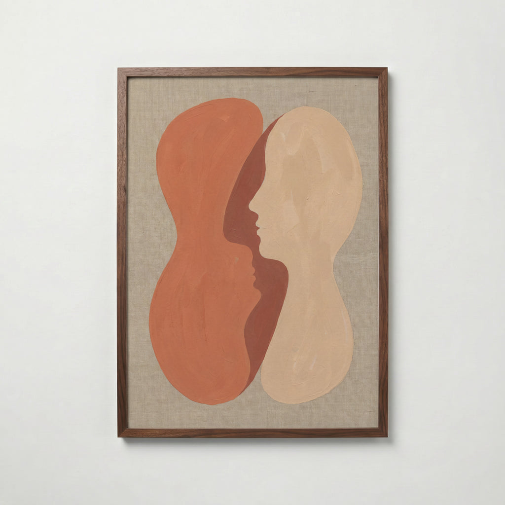 Abstract Kiss Poster – valnötsram