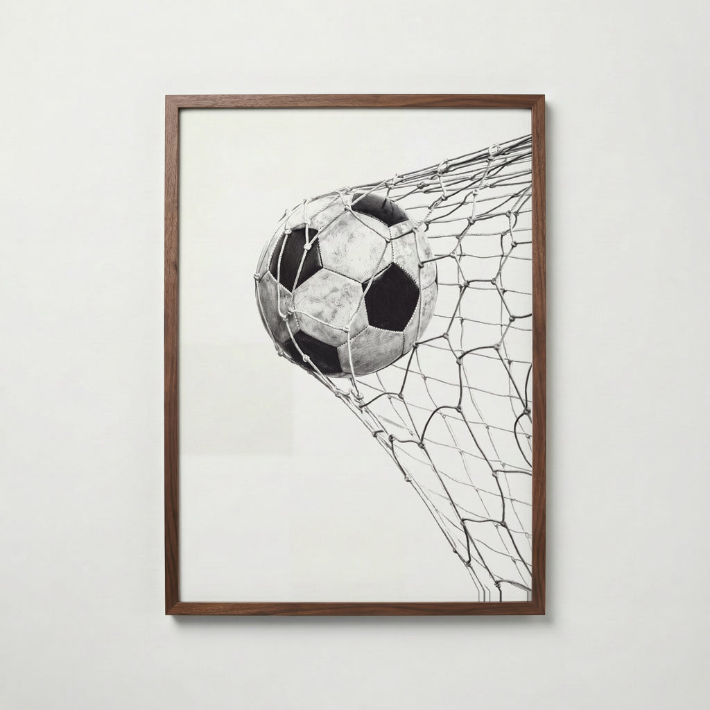 Back of the Net Poster – valnötsram