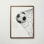Back of the Net Poster – valnötsram