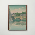 Hasui Kawase Morning at Nijubashi Bridge 1930 Poster – valnötsram