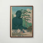 Hasui Kawase The Great Buddha Kamakura 1930 Poster – valnötsram