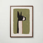 Minimal Boston Terrier Poster – valnötsram