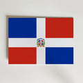 Dominican Republic National Flag Poster – modern konst och stilren konsttryck för hemmet hos Bozetto