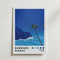 Mockup av Hiroshi Nagai Coastal Breeze affisch på vägg – köp enkelt hos Bozetto i hög kvalitet