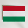 Hungary National Flag Poster – modern konst och stilren konsttryck för hemmet hos Bozetto