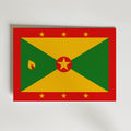 Grenada National Flag Poster – modern konst och stilren konsttryck för hemmet hos Bozetto