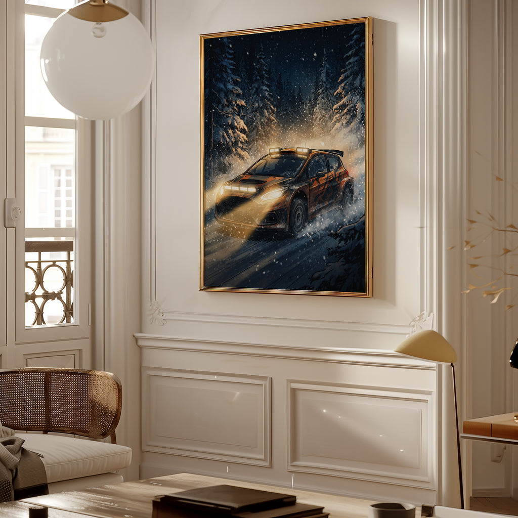 Snow Rally Poster – i rum 1