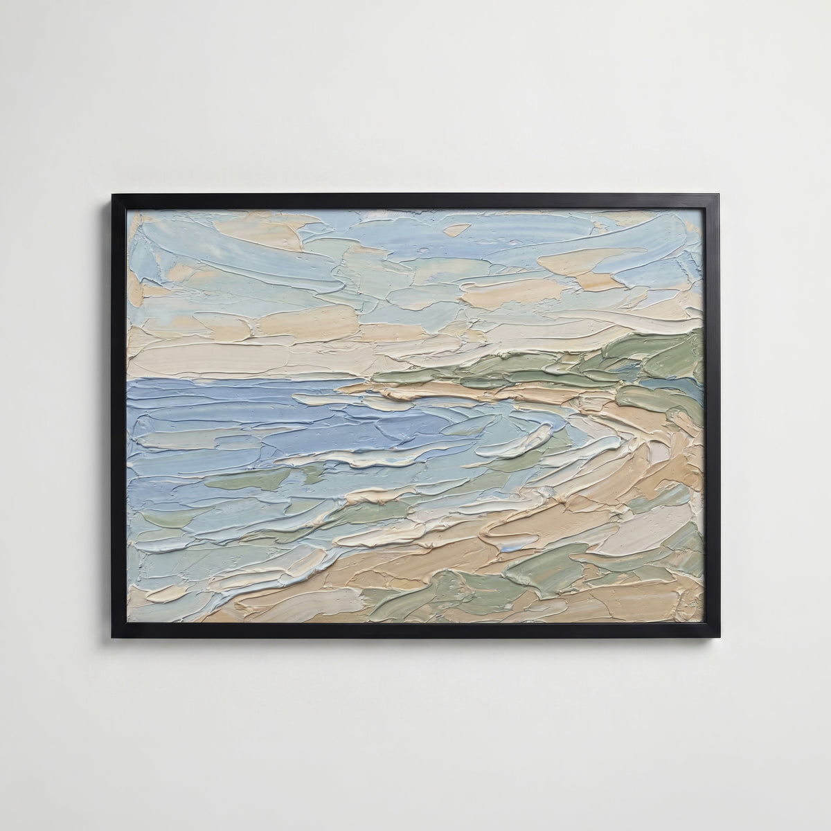 Coastal Abstract Poster – svart ram