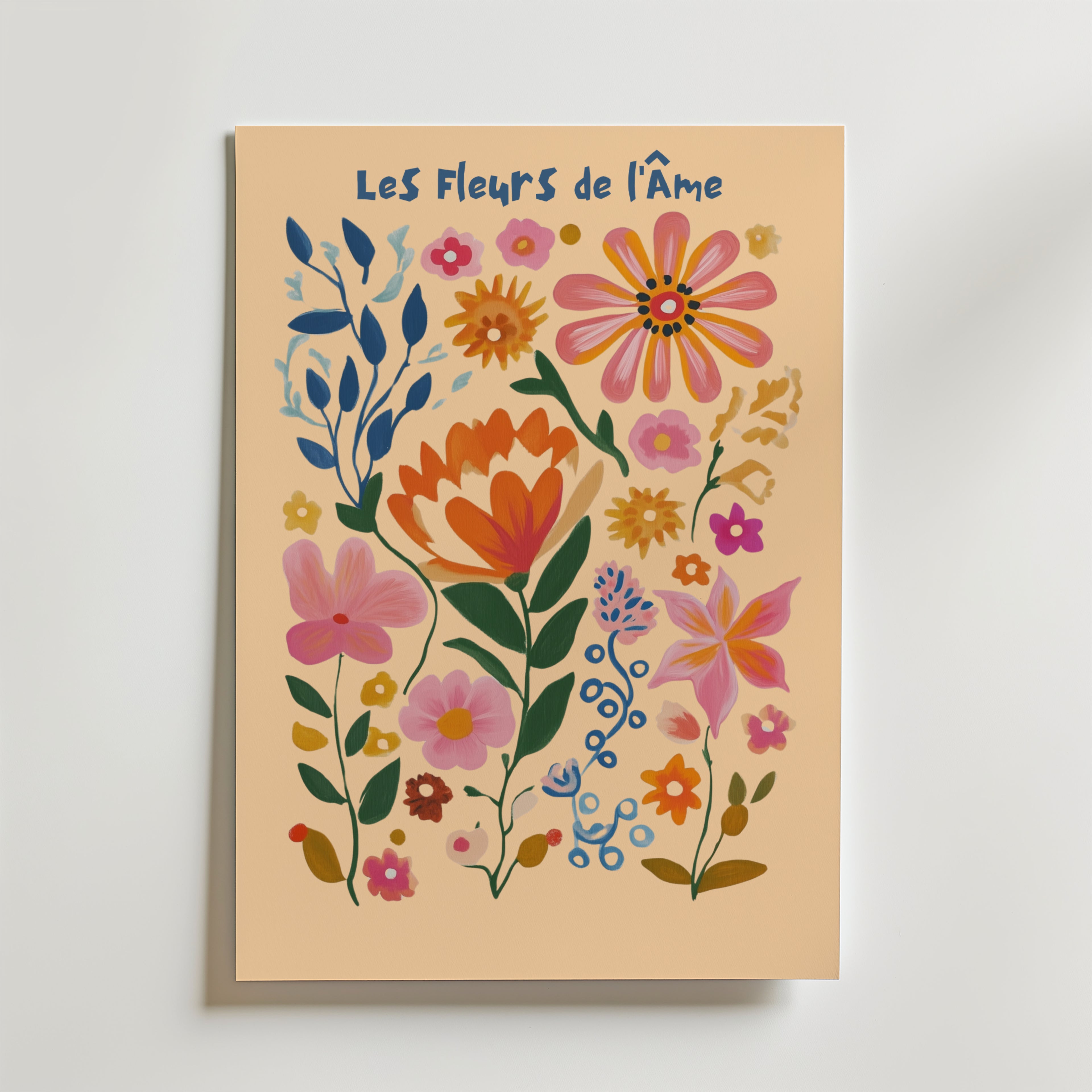 Les Fleurs De Ráme No.2 – stilfullt konsttryck från Bozetto, tryckt på matt finpapper