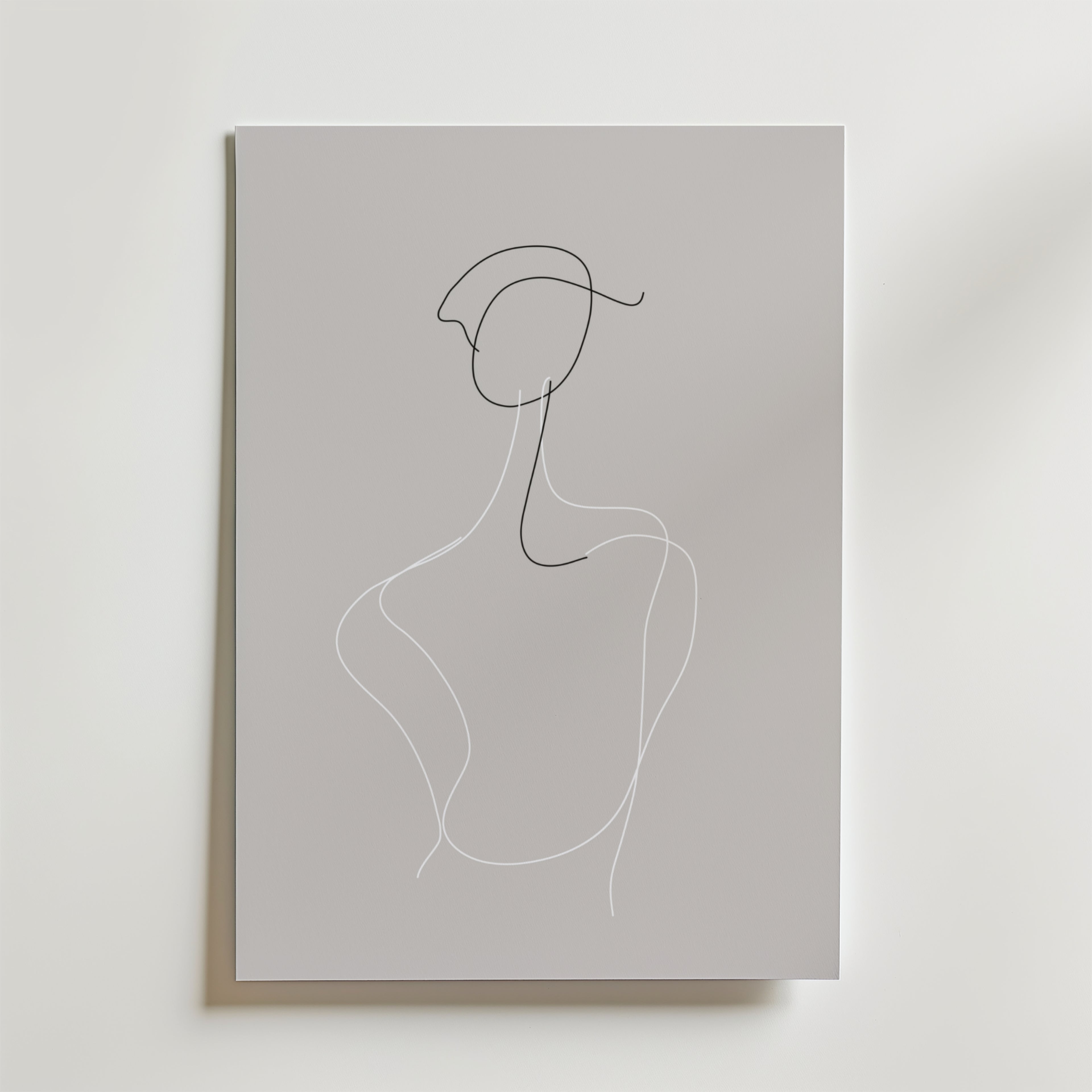 Elegant Contour – stilfullt konsttryck från Bozetto, tryckt på matt finpapper i hög tryckkvalitet