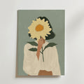 Hidden sunflower No.2 – stilfullt konsttryck från Bozetto, tryckt på matt finpapper