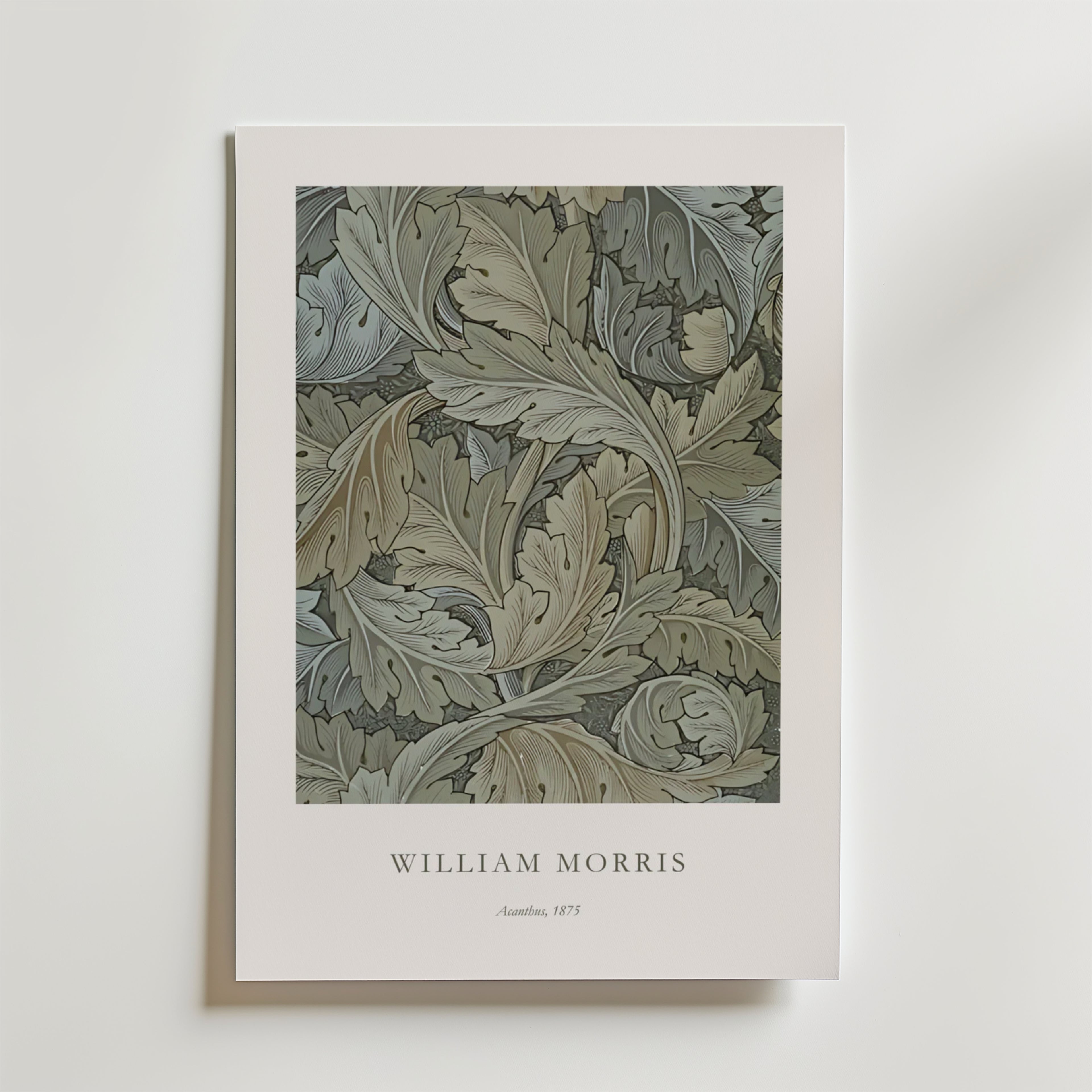 William Morris Acanthus – stilfullt konsttryck från Bozetto, tryckt på matt finpapper