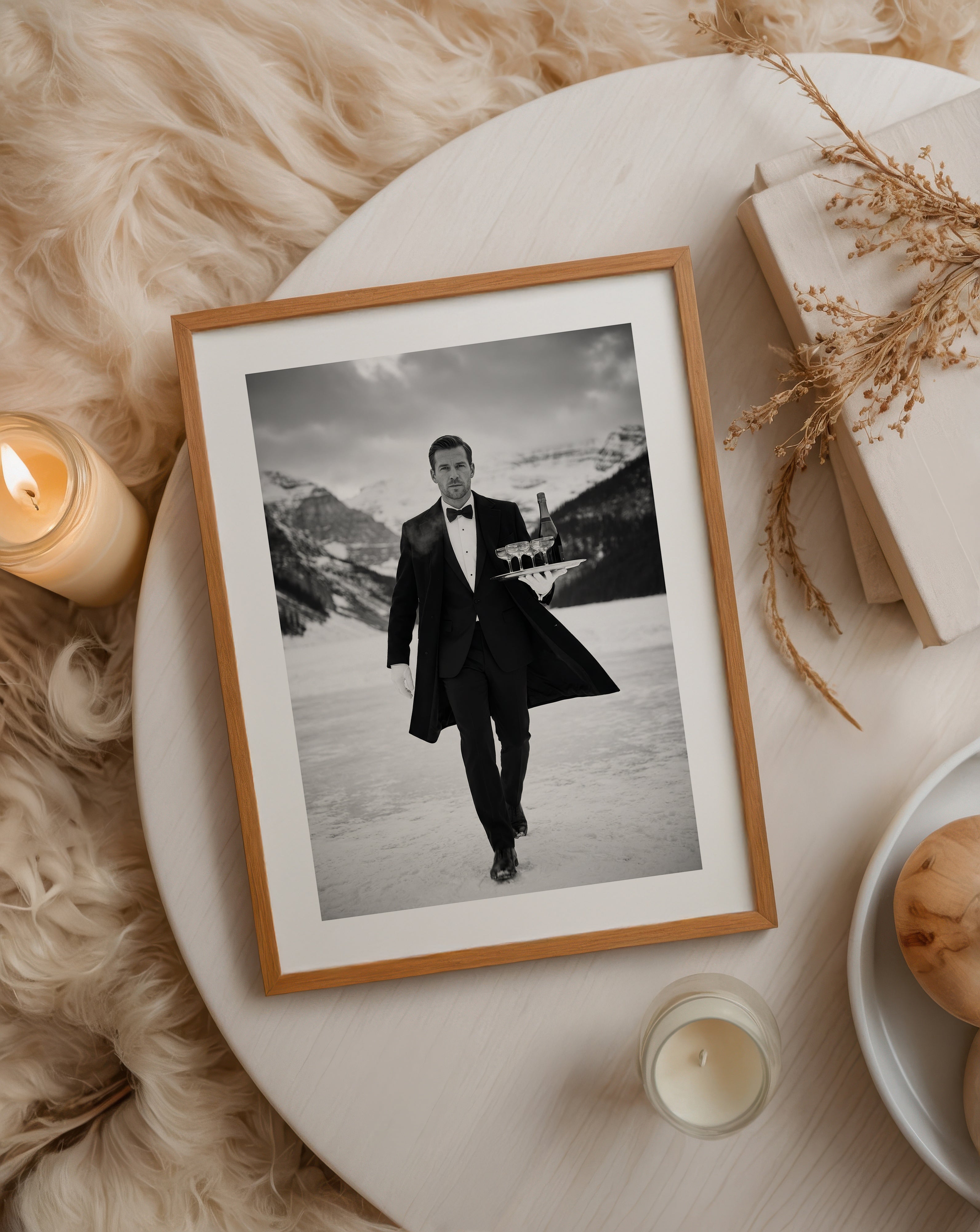 Alpine Service Elegance – affisch med stilfullt motiv från Bozetto i hög kvalitet