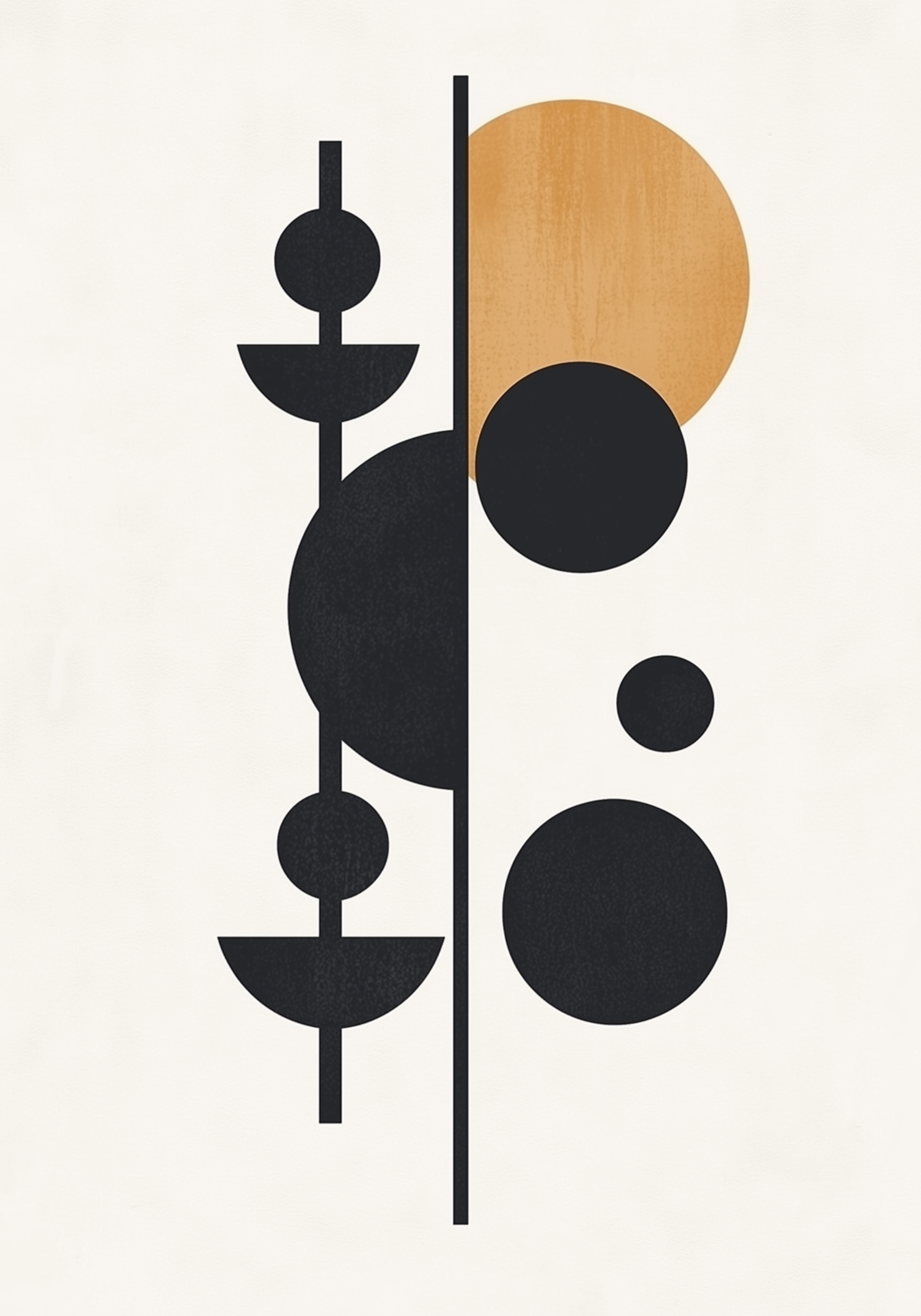 Abstract Planet Forms – affisch med snyggt motiv, köp enkelt hos Bozetto i flera storlekar