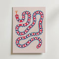 Playful Snake Art – stilfullt konsttryck från Bozetto, tryckt på matt finpapper i hög tryckkvalitet