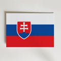 Slovakia National Flag Poster – modern konst och stilren konsttryck för hemmet hos Bozetto