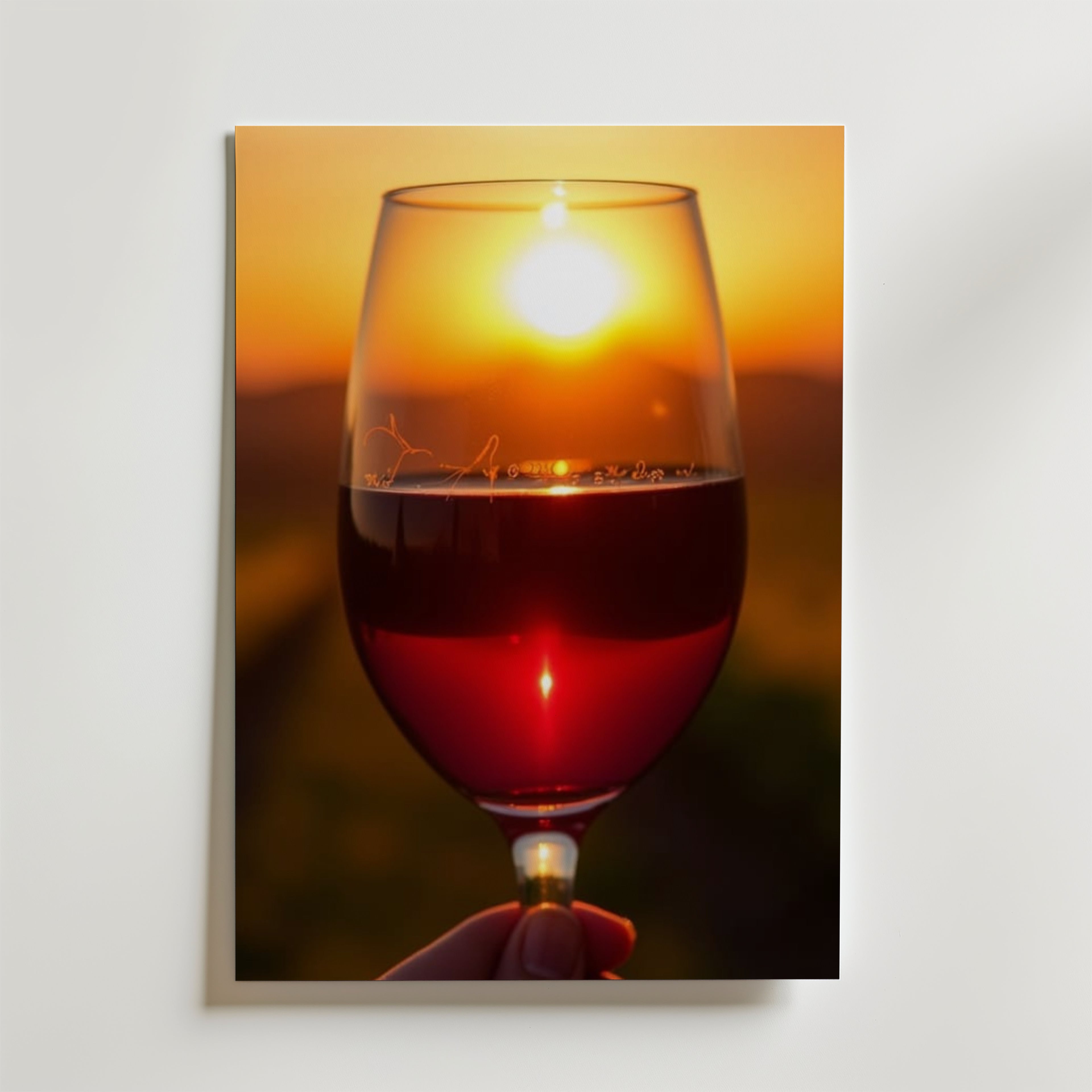 Sunset Sip – stilfullt konsttryck från Bozetto, tryckt på matt finpapper i hög tryckkvalitet