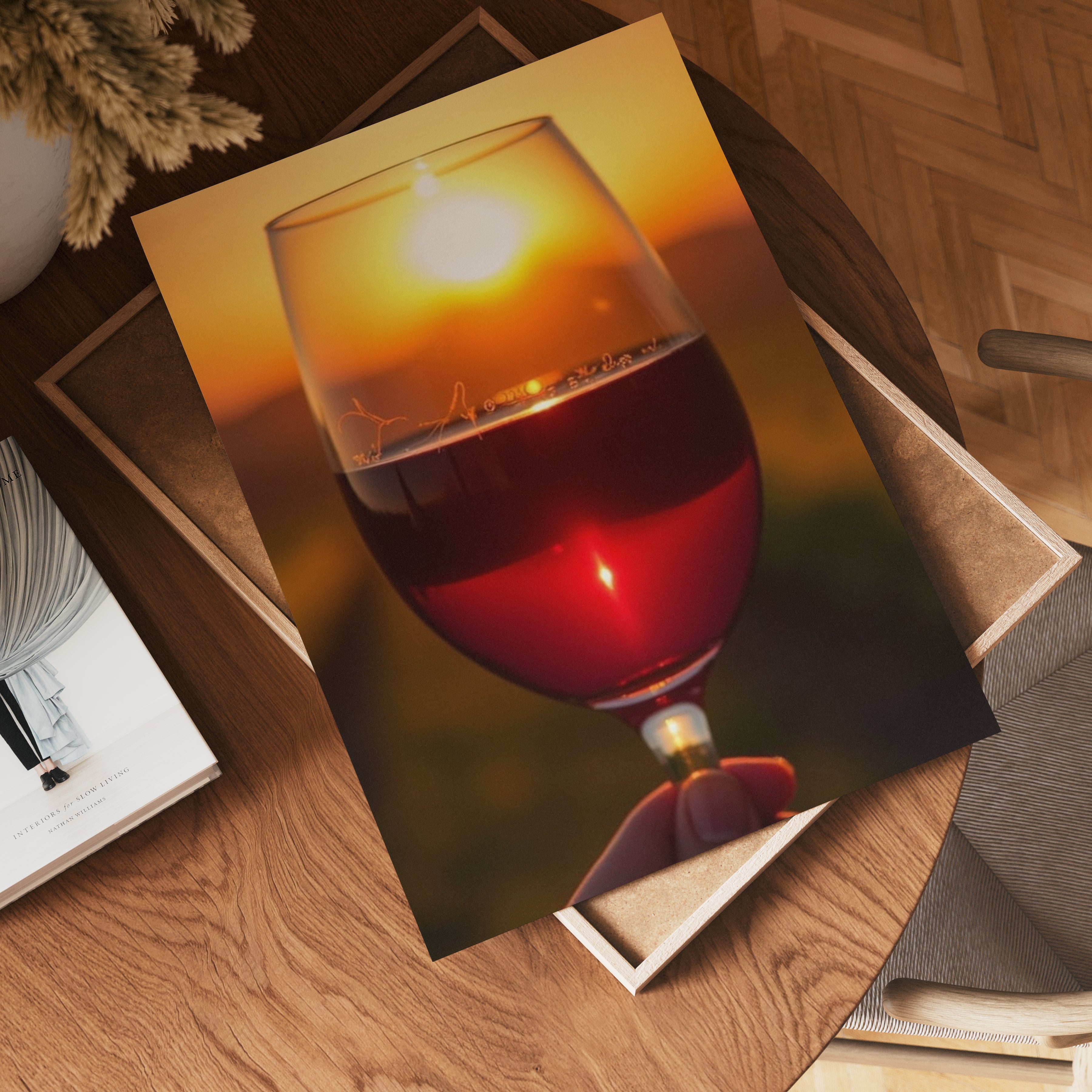 Sunset Sip poster visad rakt fram – Bozetto affisch i hög tryckkvalitet i hög tryckkvalitet