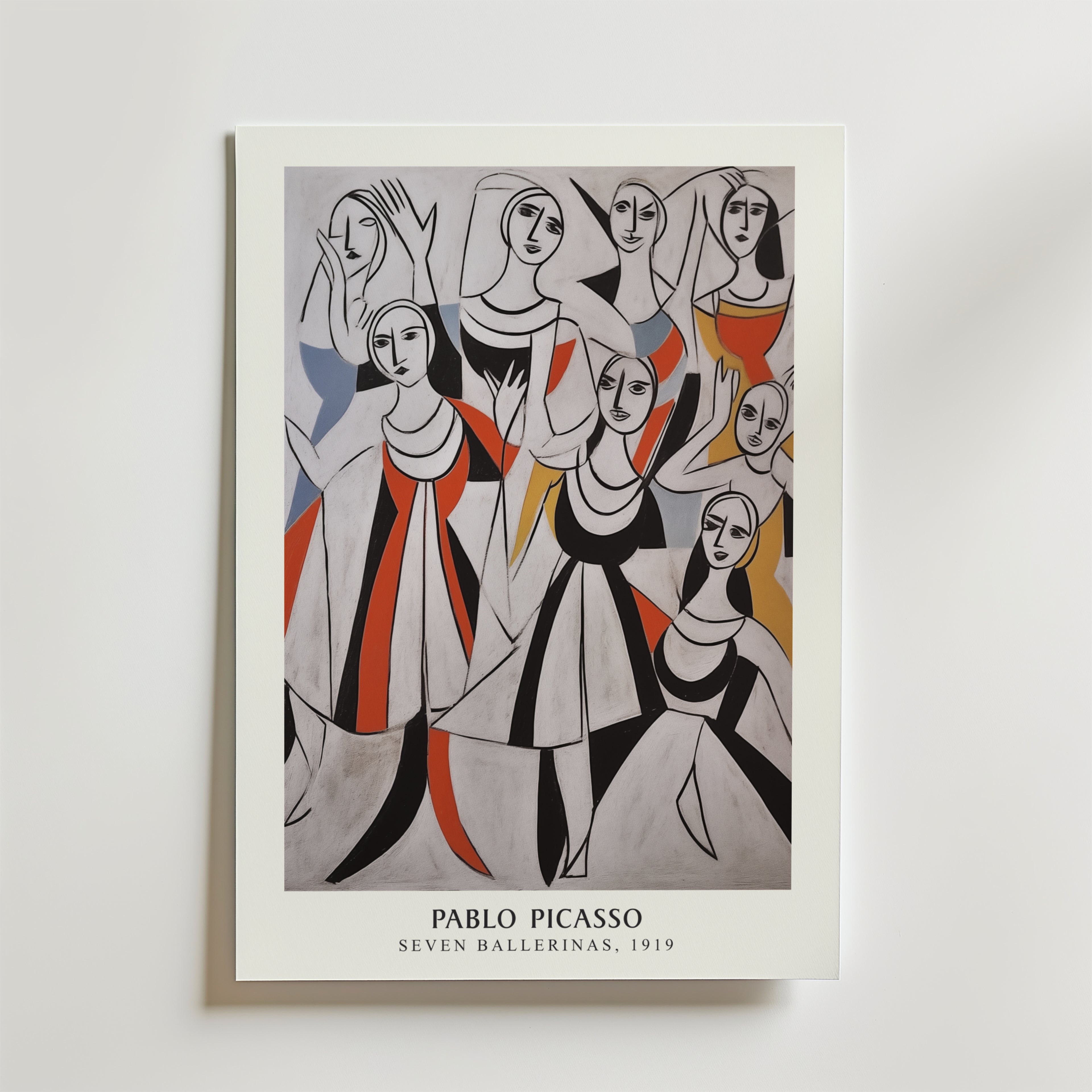 Picasso Geometry Of Grace – stilfullt konsttryck från Bozetto, tryckt på matt finpapper