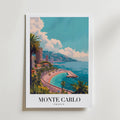 The Monte Carlo – stilfullt konsttryck från Bozetto, tryckt på matt finpapper i hög tryckkvalitet
