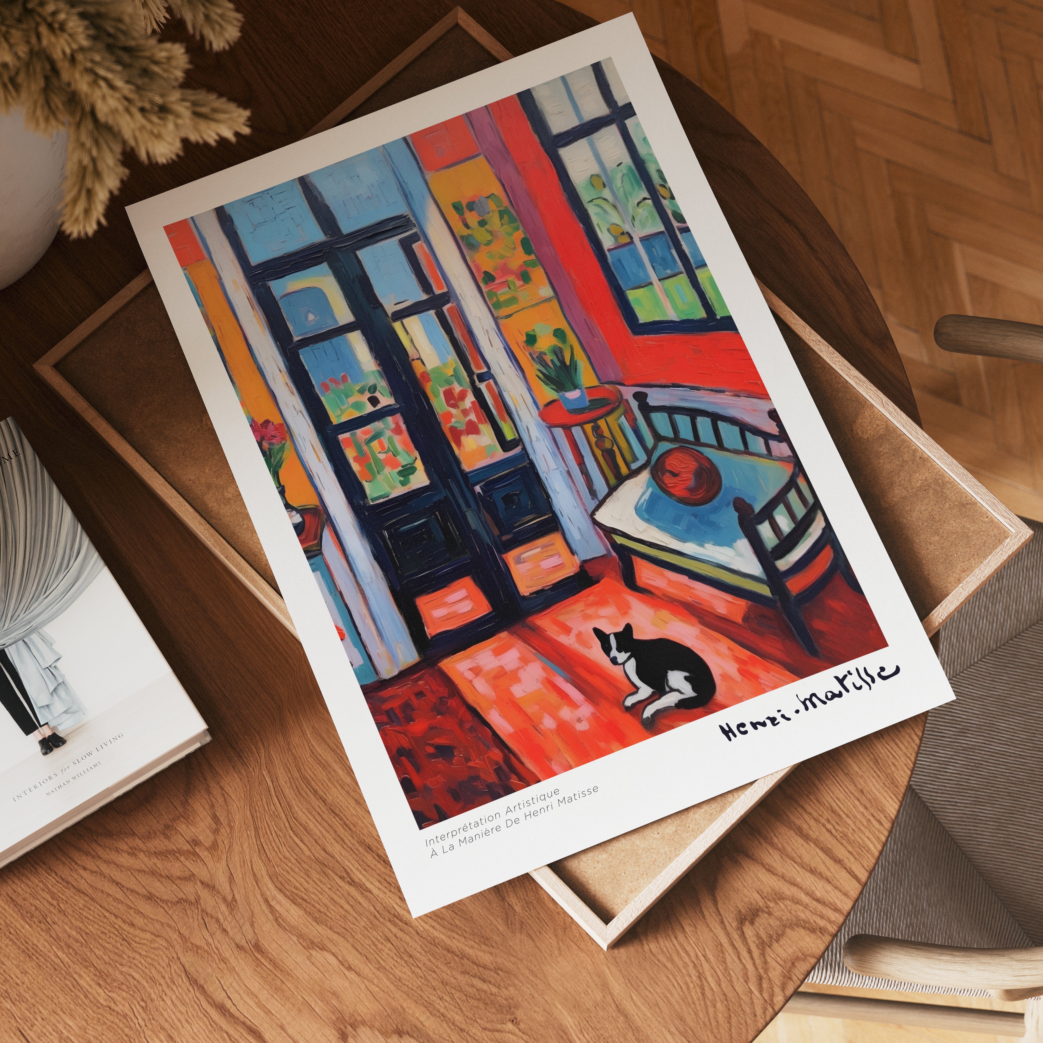 L’Atelier Rouge inspired – affisch med stilfullt motiv från Bozetto i hög kvalitet