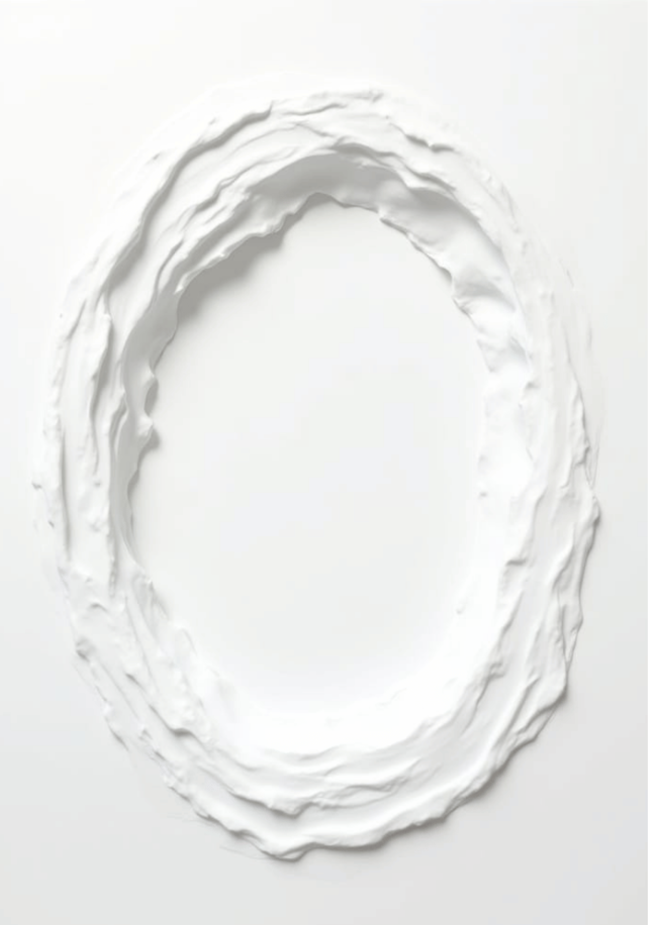 Abstract White Movement No.3 poster visad rakt fram – Bozetto affisch i hög tryckkvalitet
