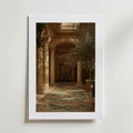 Mediterranean Courtyard Poster – modern konst och stilren konsttryck för hemmet hos Bozetto