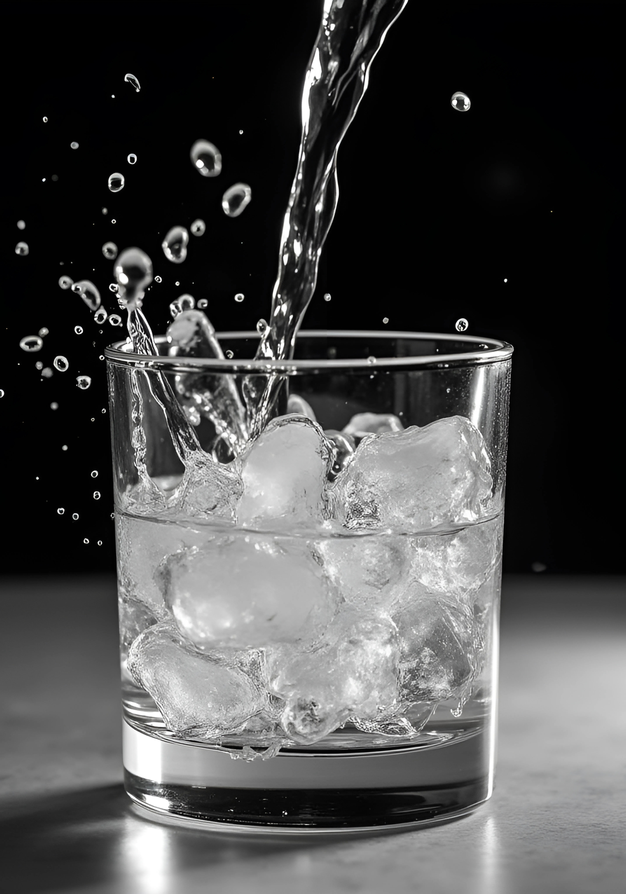 Ice Cold Water Splash – affisch med snyggt motiv, köp enkelt hos Bozetto i flera storlekar