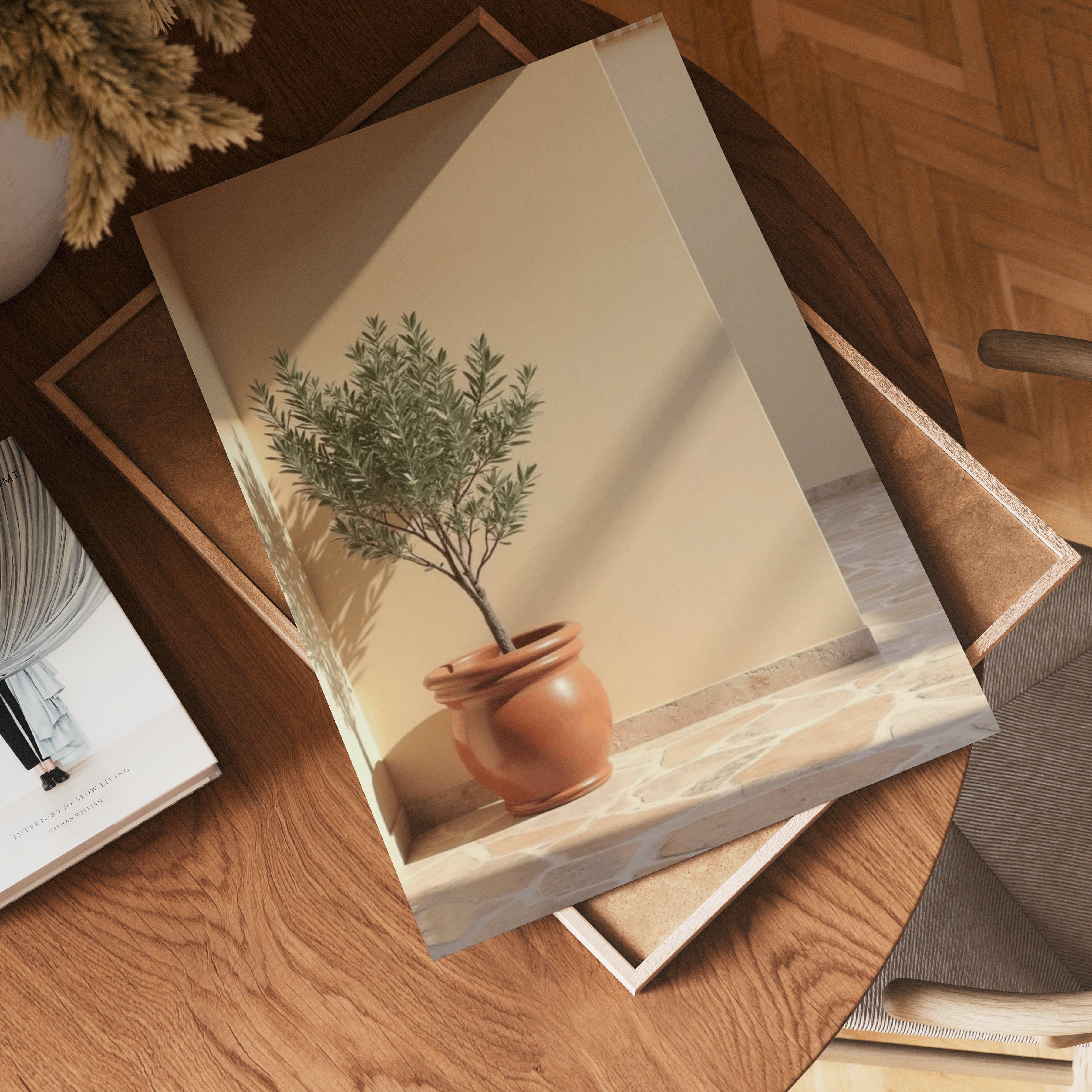 Terracotta planter with – affisch med stilfullt motiv från Bozetto i hög kvalitet