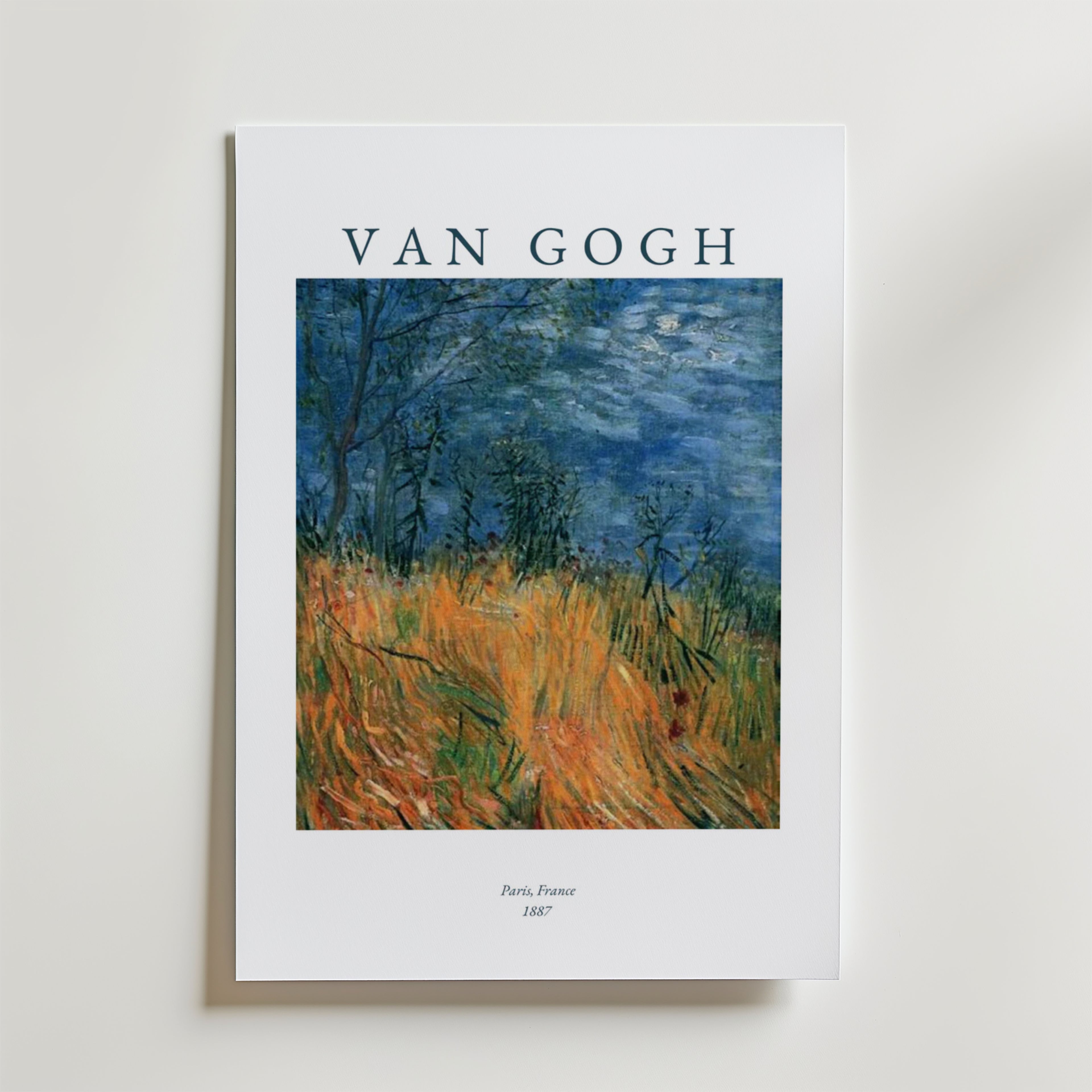 Van Gogh Paris – stilfullt konsttryck från Bozetto, tryckt på matt finpapper i hög tryckkvalitet