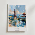 Bali Temple Reflections – stilfullt konsttryck från Bozetto, tryckt på matt finpapper