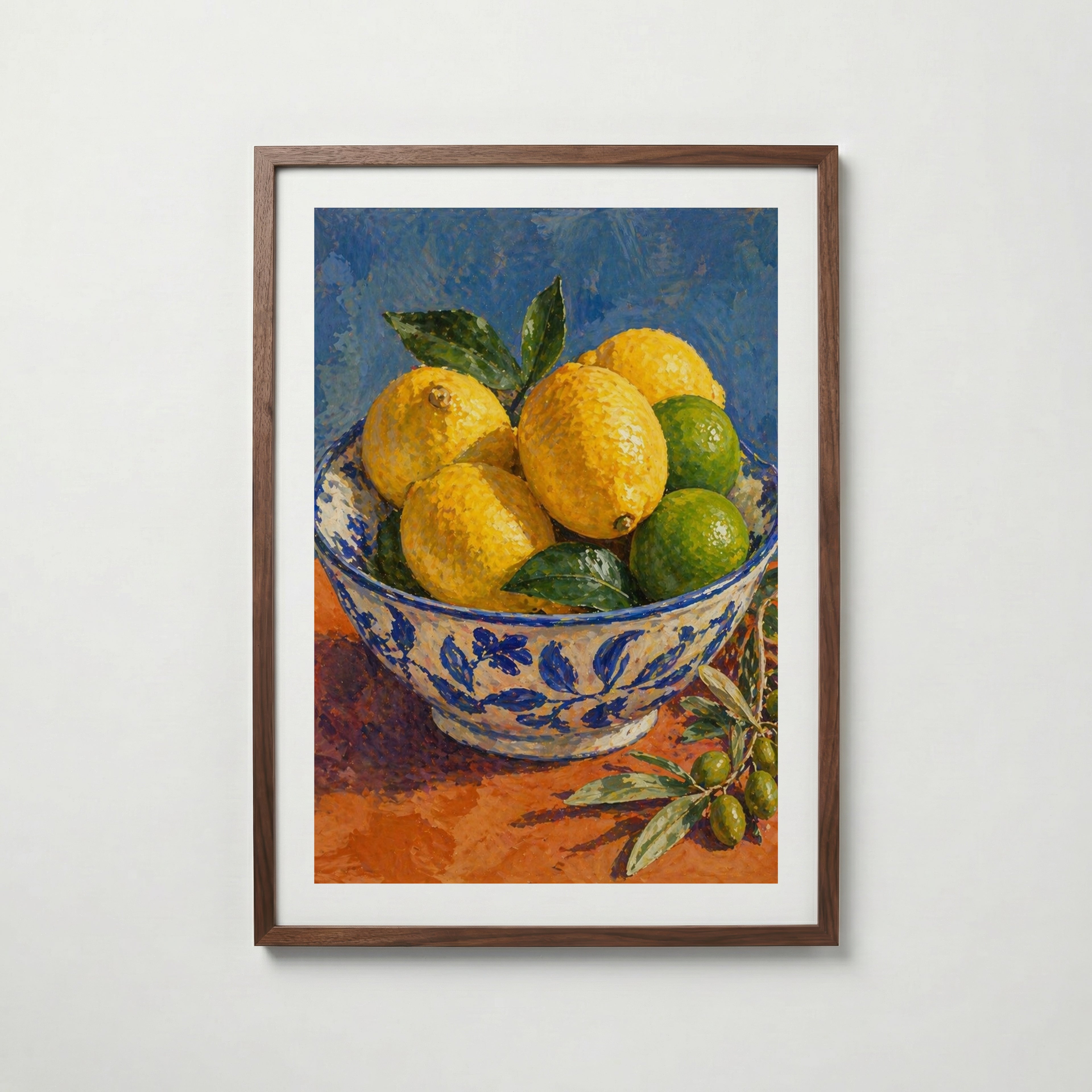 Mediterranean Citrus i valnötsram med mörkt trä – köp enkelt hos Bozetto i hög kvalitet