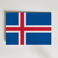 Iceland National Flag Poster – modern konst och stilren konsttryck för hemmet hos Bozetto