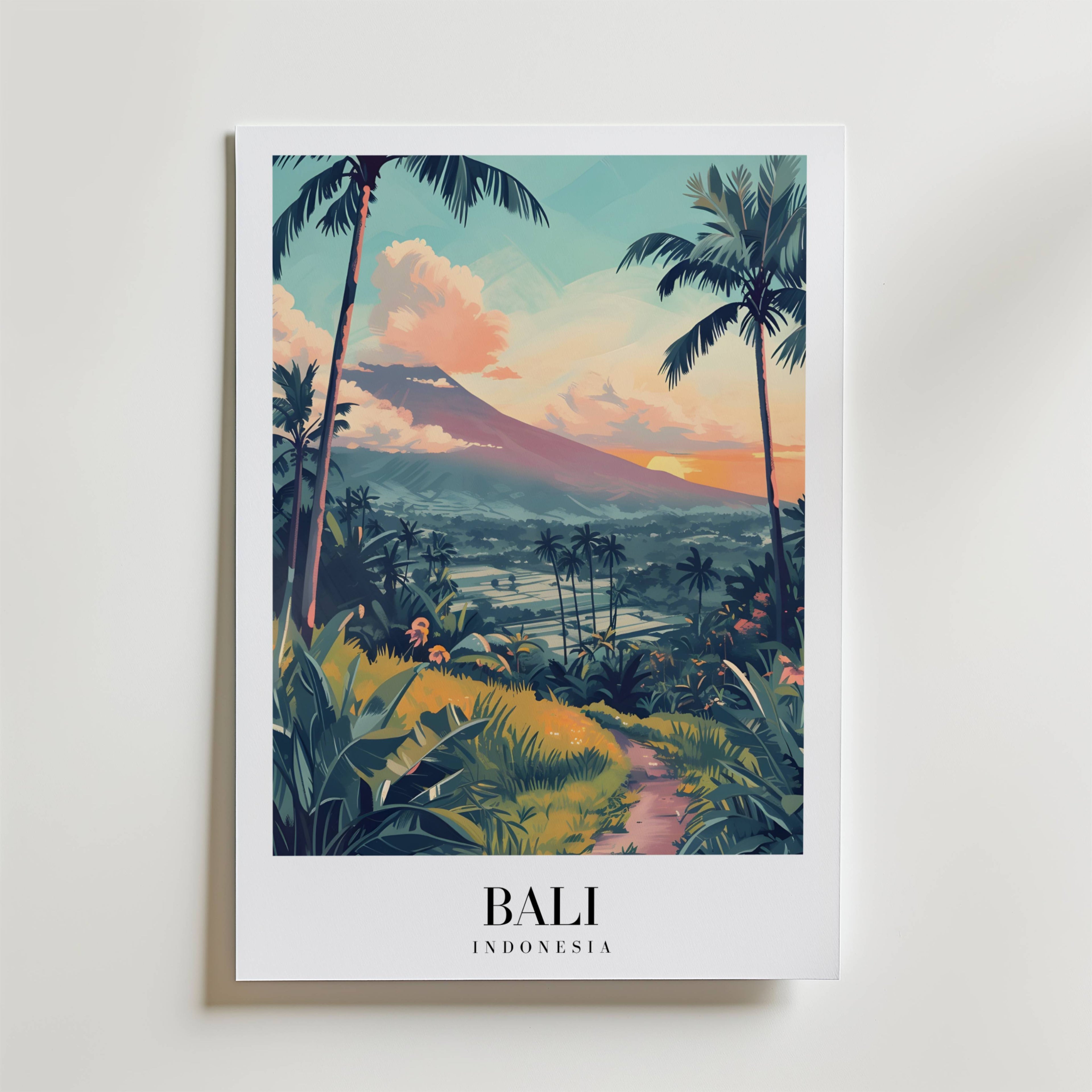 The Bali – stilfullt konsttryck från Bozetto, tryckt på matt finpapper i hög tryckkvalitet