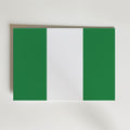 Nigeria National Flag Poster – modern konst och stilren konsttryck för hemmet hos Bozetto