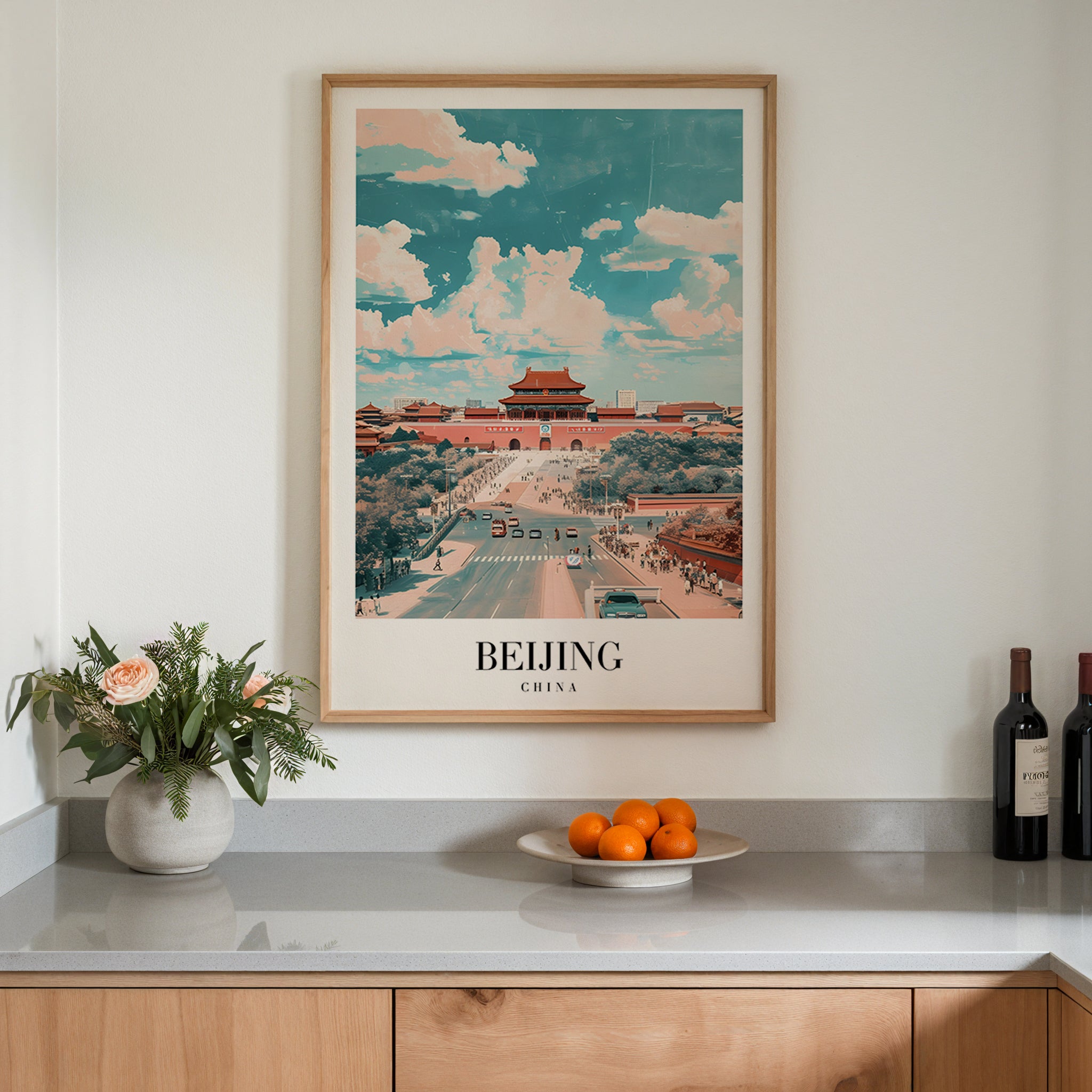 The Beijing poster visad rakt fram – Bozetto affisch i hög tryckkvalitet i hög tryckkvalitet