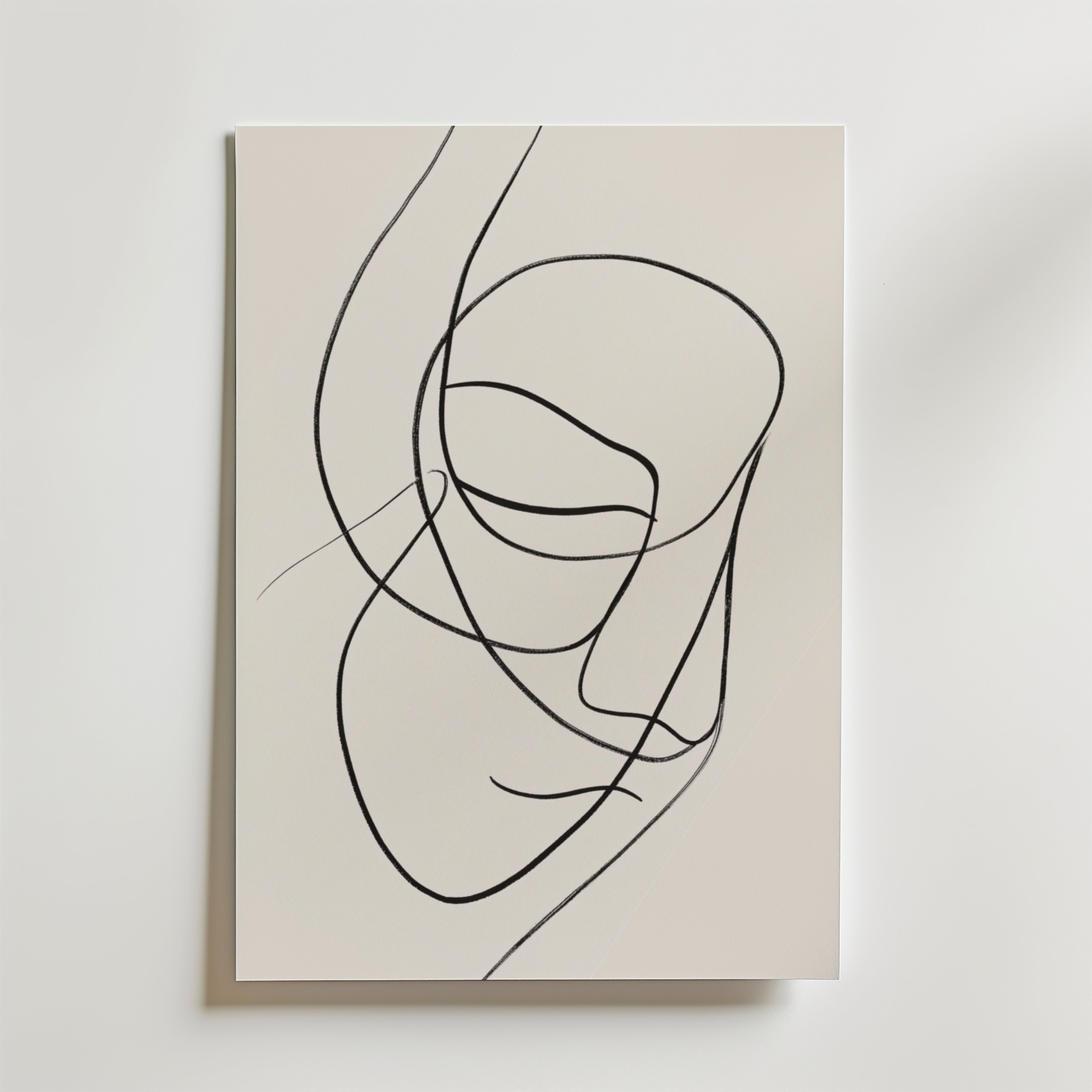 Contemplation Flow – stilfullt konsttryck från Bozetto, tryckt på matt finpapper