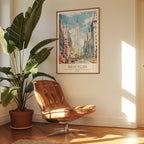 Mockup av Empire State View affisch på vägg – köp enkelt hos Bozetto i hög kvalitet
