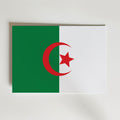 Algeria National Flag Poster – modern konst och stilren konsttryck för hemmet hos Bozetto